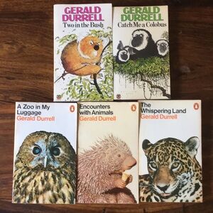 Gerald Durrell Durrell Lot of 5 Vintage Paperback Books (Corfu Animals Zoo)